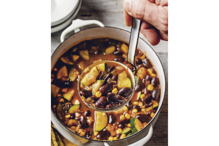 Steve Sando wades into the chili wars  with a meatless,  bean-forward offering